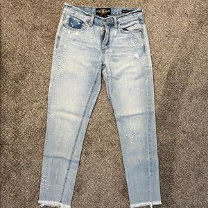 Lucky Brand Blue Ankle Cropped Jeans